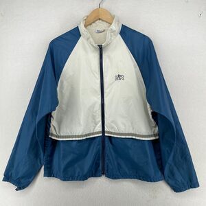 BILL ROGERS Jacket Mens L Boston Wethersfield Windbreaker Track VTG Blue Whte